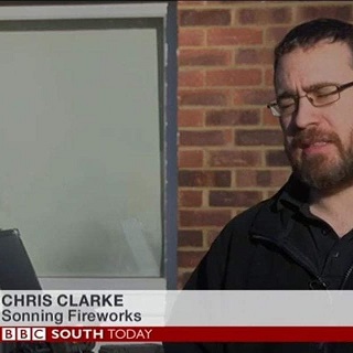 Chris on BBC news talking about low noise fireworks
