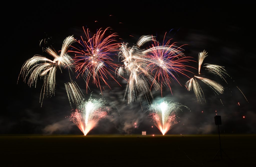 Guards Polo Club firework display
